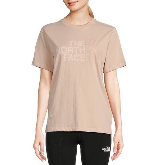 The North Face Womens Half Dome Logo Tee XS Pink Moss Short Sleeve NWT - Picture 1 of 12